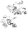 Set di viti per scudo casco ARAI Clear SZ/f - SZ - Light - Anteprima dell’immagine prodotto 2