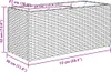 vidaXL Podwyższone łóżko z 2 przegrodami czarne 72x30x32 cm Podgląd zdjęcia produktu 7
