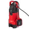 A red and black submersible pump with a float switch. Podgląd zdjęcia produktu