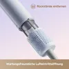 A close-up view of the internal components of a hair dryer, highlighting the filter and air intake. Produktbild-Vorschau