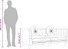 Sofa mit Kissen 3-Sitzer Dunkelgrau Samt Produktbild-Vorschau 11