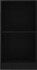 A black, empty bookshelf with four compartments. Náhľad obrázku produktu