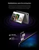 A tablet is shown with marketing text and feature callouts. Produktbild-Vorschau
