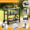 Faziango Grillwagen, 3-Etagen für Outdoor BBQ Servierwagen, Produktbild-Vorschau 5