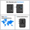 VOOMY Reiseadapter Weltweit 6-in-1 – für 200+ Länder – 35W Produktbild-Vorschau 3
