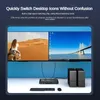 ZELURXX KVM přepínač 2x2 HDMI 4K@60Hz s audio výstupem, USB Náhled obrázku produktu 4