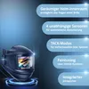 A welding helmet is shown with text overlays describing its features. Produktbild-Vorschau
