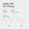 Spectrum LED Buislamp T8 G13 Mat - 9W 820lm 6000K - Koudwit Productafbeelding-voorbeeld 5