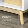 HOMCOM Buffet salon, meuble de rangement 9 cubes avec 3 Voir les images du produit 6