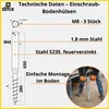GRUNDLINE Pfostenträger Einschraub Bodenhülse / Produktbild-Vorschau 7