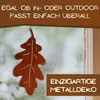 Eichenblatt Herbstdeko Rost | Metalldeko zum Hängen für den Produktbild-Vorschau 7