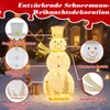 COSTWAY 141cm LED Schneemann beleuchtet, Weihnachtsdeko Produktbild-Vorschau 5
