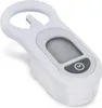 A white digital timer with a gray button and a digital display. Náhled obrázku produktu