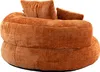 Sweiko Lazy Sofa Durable Confort Lounger haut dossier Pouf Voir les images du produit 16