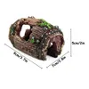 A resin aquarium decoration resembling a broken barrel with moss. Produktbild-Vorschau