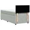 Design Boxspringbett mit Matratze Hellgrau 100x200 cm Samt, Produktbild-Vorschau 10