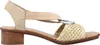 Rieker Damen Sandale Sandalette Karree Bastoptik Stretch Produktbild-Vorschau 3