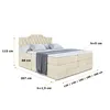 ALTDECOR Boxspringbett mit 2 Matratzen und Topper - 200x200 Produktbild-Vorschau 6