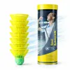 5x Speedbadminton Federbälle gelb - Badmintonbälle, extra Produktbild-Vorschau 1