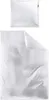 A white duvet cover and pillowcase are laid out flat on a white background. Produktbild-Vorschau