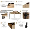 3.składana altana 3x3,3 m, parasol z moskitierą, ochrona UV Podgląd zdjęcia produktu 4