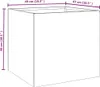 vidaXL Kvetináč 2 ks 49x47x46 cm Corten Steel Náhľad obrázku produktu 7