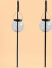 Two solar-powered garden lights with spherical, cracked glass globes are shown against a plain background. Produktbild-Vorschau