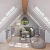 Meuble de rangement sous pente Vicco Rion Blanc 80x81.6cm Voir les images du produit 6
