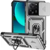 Xiaomi 13T Hülle mit Schiebe Kamera Schutz und Ringhalter Produktbild-Vorschau 1