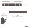 Umbra Flip Garderobenhaken, Platzsparend, 5 Haken, Produktbild-Vorschau 3