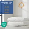 Zomerdekbed 135x200 cm, microvezel, wit, gestoffeerd, Productafbeelding-voorbeeld 2