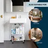 Polica pod umývadlo eluno vrátane 2 políc a 4 koliesok, Náhľad obrázku produktu 3