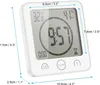 Duschuhr Digital wasserdicht mit Timer, großes LCD Display, Produktbild-Vorschau 6