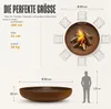 BonFeu - Ciotola da fuoco in acciaio corten (Ø 80 cm) Anteprima dell’immagine prodotto 17