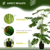 HOMCOM Arbre artificiel plante artificielle monstera Voir les images du produit 4