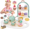 Atoylink Holz Tee Set Kinder Teeservice mit Dessert Kuchen Produktbild-Vorschau 1