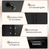 COSTWAY Badezimmerschrank, Badschrank mit Schublade, Türen Produktbild-Vorschau 5