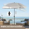 Sekey Sonnenschirm Rund Ø160cm Gartenschirm UV Schutz 50+ Produktbild-Vorschau 5