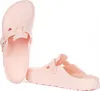 A pair of pink Birkenstock Boston Eva clogs are shown against a white background. Podgląd zdjęcia produktu