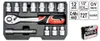 YATO Steckschlüsselsatz YT-38671 255mm Chrom-Vanadium-Stahl Produktbild-Vorschau 14