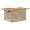 vidaXL 9-tlg. Garten-Sofagarnitur mit Kissen Beige Poly Produktbild-Vorschau 6
