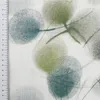 Gardinenstoff Meterware Voile Leinenstruktur Blätter weiß Produktbild-Vorschau 4