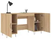 vidaXL Schreibtisch Sonoma-Eiche 140x50x75 cm Holzwerkstoff Produktbild-Vorschau 4