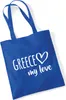 Huuraa Jutebeutel Greece my love 10 Liter Bright Royal Produktbild-Vorschau 1