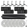 A collection of robot vacuum cleaner replacement parts, including brushes, filters, and mop pads. Produktbild-Vorschau