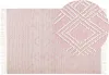 BELIANI Teppich Rosa u. Weiß aus Wolle 160 x 230 cm Produktbild-Vorschau 1