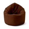 A brown beanbag chair is shown against a white background. Náhled obrázku produktu