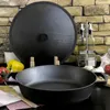 Ø36cm Gusseisenpfanne aus Gusseisen Bräter Schmortopf zwei Produktbild-Vorschau 4