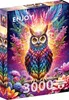 Puzzle 2000 elementów ENJOY - Neonowa sowa (Enjoy-2234) Podgląd zdjęcia produktu 2