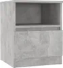 vidaXL Noční stolek Concrete Grey 40x40x50 cm Dřevěný Náhled obrázku produktu 2